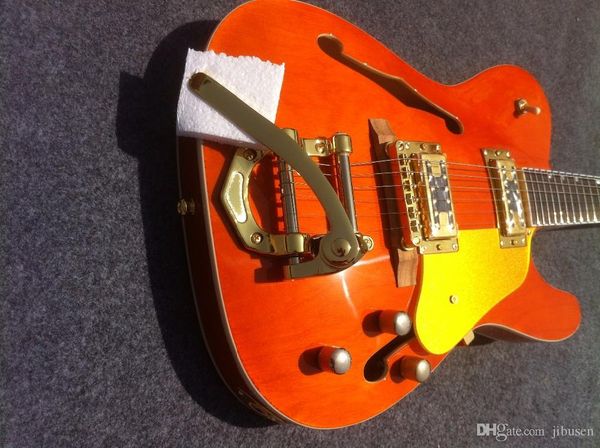 hole hollow body speical electric guitar bridge finished gold hardware
hole hollow body speical electric guitar bridge finished gold hardware