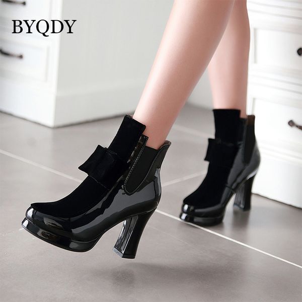 byqdy new 2020 woman ankle boot short plush bowknot high heels boots round toe pu lady slip-on shoes worker botas mujer large 48, Black
byqdy new 2020 woman ankle boot short plush bowknot high heels boots round toe pu lady slip-on shoes worker botas mujer large 48, Black