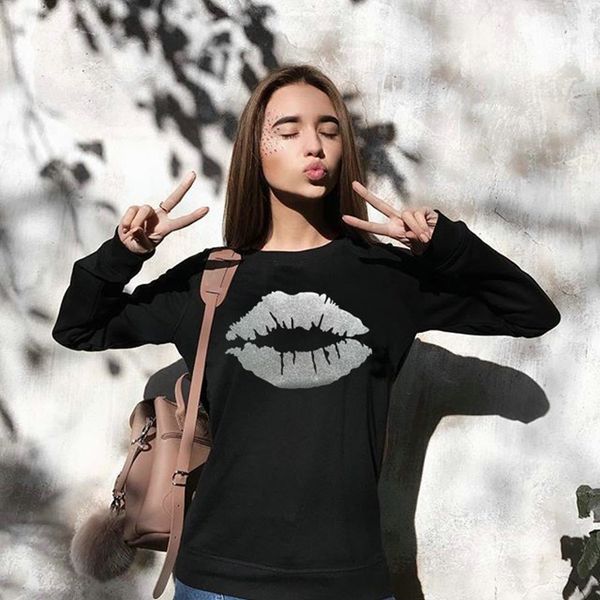 pullover hoodie women sweatshirt casual lip print pullover long sleeve sweater t-shirt hoodie sweatshirt, Black
pullover hoodie women sweatshirt casual lip print pullover long sleeve sweater t-shirt hoodie sweatshirt, Black