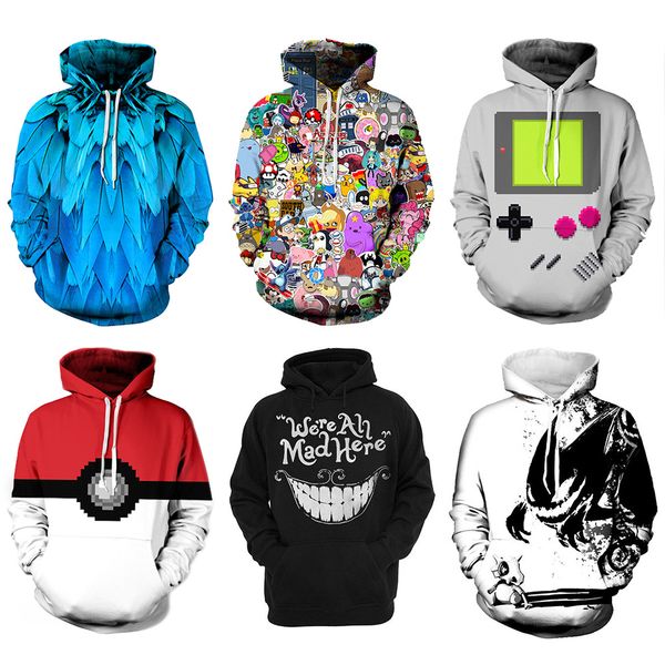 8 colour s-3xl new 3d graphic print men women pullover hoodie jacket sweater sweatshirt, Black
8 colour s-3xl new 3d graphic print men women pullover hoodie jacket sweater sweatshirt, Black