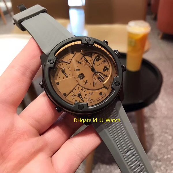 sport luxury mens watches big dial stable quartz movement diameter 52mm rubber strap hardlex glass swiss watch for man, Slivery;brown
sport luxury mens watches big dial stable quartz movement diameter 52mm rubber strap hardlex glass swiss watch for man, Slivery;brown