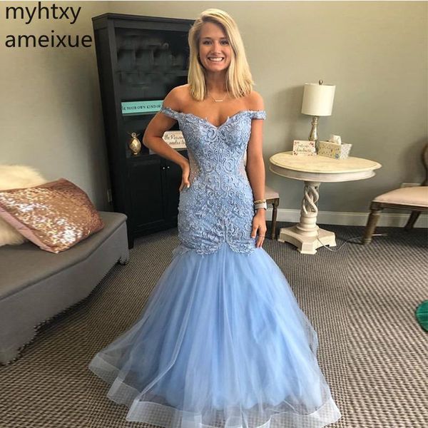 event light blue mermaid prom dresses shoulder hollow back gowns 2019 tiered skirt trumpet women formal party long dress elegant, White;black
event light blue mermaid prom dresses shoulder hollow back gowns 2019 tiered skirt trumpet women formal party long dress elegant, White;black