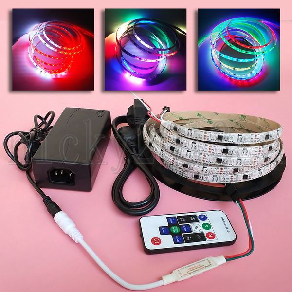 full set 5m ws2811 5050 rgb led pixel strip light 300leds addressable dream magic color ip65 waterproof 12v power supply remote controller
full set 5m ws2811 5050 rgb led pixel strip light 300leds addressable dream magic color ip65 waterproof 12v power supply remote controller
