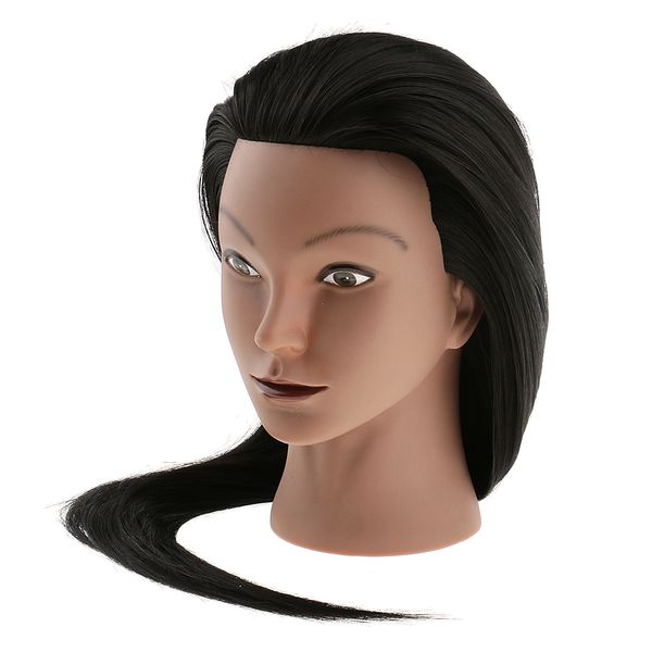 silicone cosmetology hairdresser practice training mannequin head for color style cut straight 24 inch black long hair 30% real human hair, White
silicone cosmetology hairdresser practice training mannequin head for color style cut straight 24 inch black long hair 30% real human hair, White
