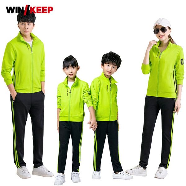 spring outdoor family parent-child sports tracksuit women running sets jogging training sportswear suits fitness clothing, Black;blue
spring outdoor family parent-child sports tracksuit women running sets jogging training sportswear suits fitness clothing, Black;blue