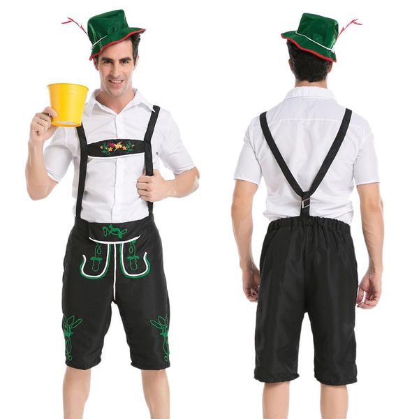 one set suspenders pant halloween cosplay irish style beerman menswear workers' uniforms oktoberfest farm game costumes s-2xl, Black;red
one set suspenders pant halloween cosplay irish style beerman menswear workers' uniforms oktoberfest farm game costumes s-2xl, Black;red