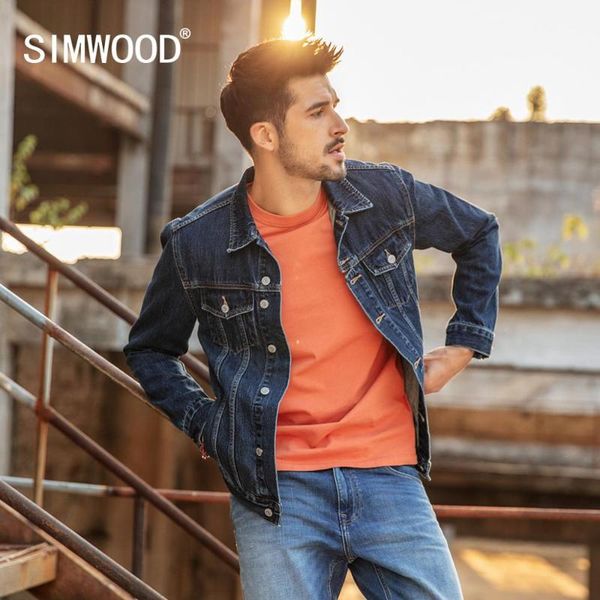 simwood 2020 new spring short denim jackets men casual brand clothing slim male fashion jeans outerwear plus size coats 190034, Black;brown
simwood 2020 new spring short denim jackets men casual brand clothing slim male fashion jeans outerwear plus size coats 190034, Black;brown