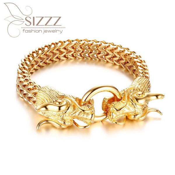 sizzz 2020 titanium steel golden big faucet bracelet&bangles for men, Golden;silver
sizzz 2020 titanium steel golden big faucet bracelet&bangles for men, Golden;silver