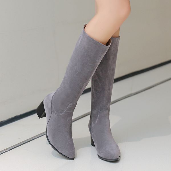 europe and the united states new fall and winter no knee scrub boots pointed long tube thin leg high tube boots knee, Black
europe and the united states new fall and winter no knee scrub boots pointed long tube thin leg high tube boots knee, Black