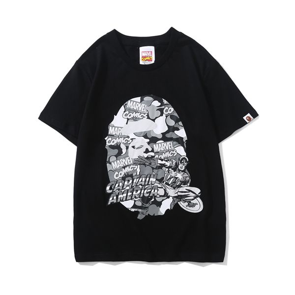 Bape Mens конструктора тенниски способа Mens Короткие рукава Черный Белый Известные Ма
Bape Mens конструктора тенниски способа Mens Короткие рукава Черный Белый Известные Ма