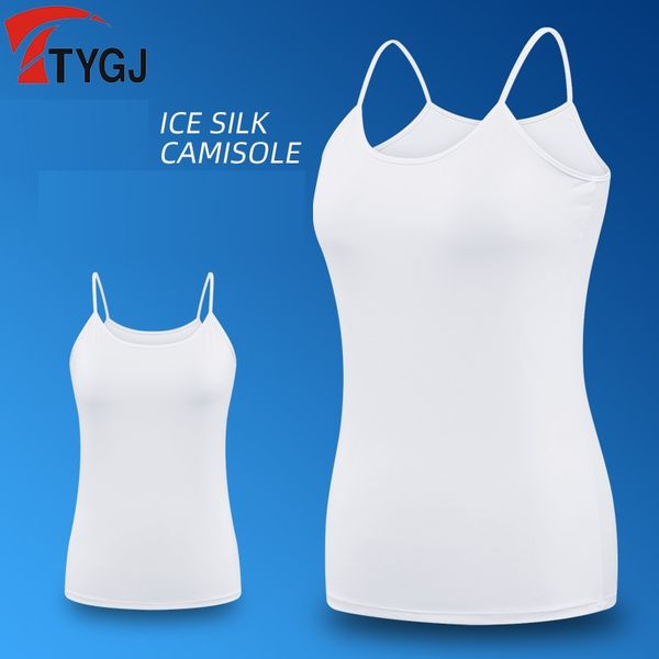 women golf tank cooling ice silk camisole strappy comfortable inside ladies white cami shirts d0811, Black;blue
women golf tank cooling ice silk camisole strappy comfortable inside ladies white cami shirts d0811, Black;blue