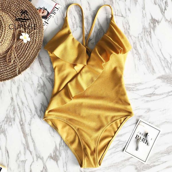happy ending yellow solid one-piece swimsuit falbala v neck ruffle monokini ladies beach bathing suit swimwear, White;black
happy ending yellow solid one-piece swimsuit falbala v neck ruffle monokini ladies beach bathing suit swimwear, White;black