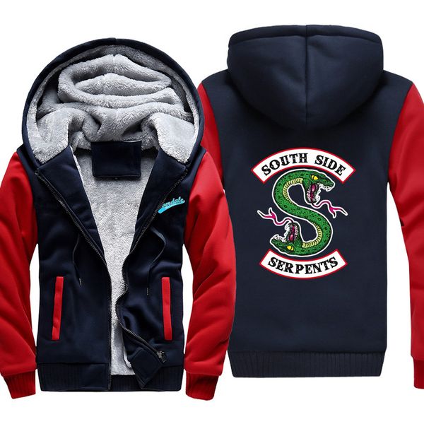 south side serpents new men's thick hoodie riverdale jacket men's jacket jughead jones archie andrews winter outfit, Black
south side serpents new men's thick hoodie riverdale jacket men's jacket jughead jones archie andrews winter outfit, Black