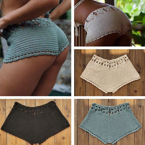 4 color fashion handmade crochet shorts women beach bikini pants bike gym pant - low-rise, White;black
4 color fashion handmade crochet shorts women beach bikini pants bike gym pant - low-rise, White;black