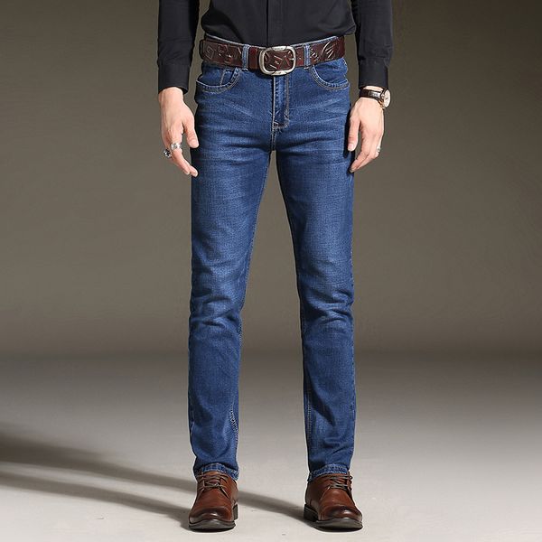2019 new denim skinny denim jeans menslim fit classic jeans men trousers soft mens pants men's large size 40 42, Blue
2019 new denim skinny denim jeans menslim fit classic jeans men trousers soft mens pants men's large size 40 42, Blue