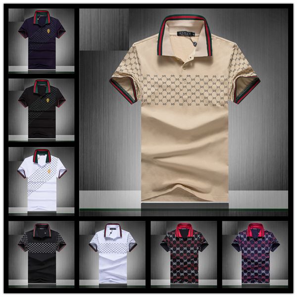 52 style brand designer polos men casual t shirt embroidered pattern polo shirt high street collar luxury polos shirts, White
52 style brand designer polos men casual t shirt embroidered pattern polo shirt high street collar luxury polos shirts, White