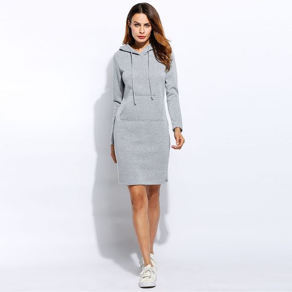 women dresses women clothing winter dress women vestidos hoodies sweatshirt dress 2019 fashion polyester drawstring full sleeves fleeces, Black;gray
women dresses women clothing winter dress women vestidos hoodies sweatshirt dress 2019 fashion polyester drawstring full sleeves fleeces, Black;gray