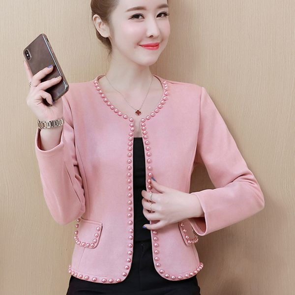 autumn deer jacket women plus size pink black short basic coats jackets feminina beading vintage outwear chaquetas mujer 2019, Black;brown
autumn deer jacket women plus size pink black short basic coats jackets feminina beading vintage outwear chaquetas mujer 2019, Black;brown
