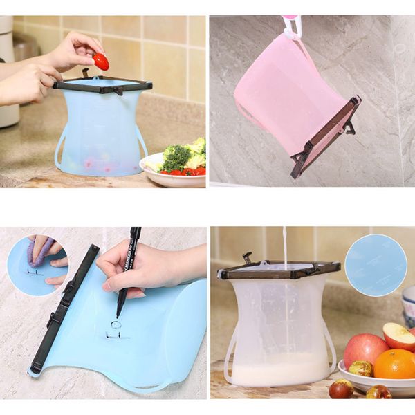 1000ml foldable portable silicone food preservation bag reusable sealing storage container food drink fruit vegetables bags
1000ml foldable portable silicone food preservation bag reusable sealing storage container food drink fruit vegetables bags