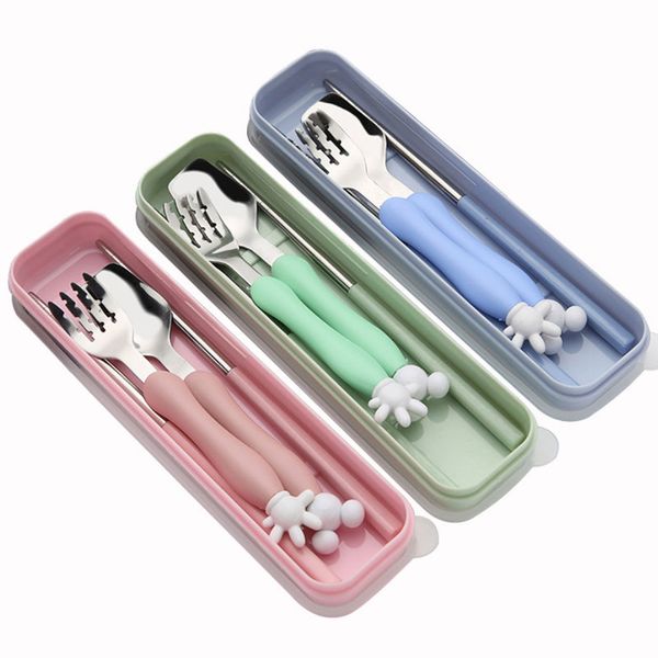 3pcs cartoon cutlery set chopsticks fork spoon set for children students 304 stainless steel kids dinnerware
3pcs cartoon cutlery set chopsticks fork spoon set for children students 304 stainless steel kids dinnerware