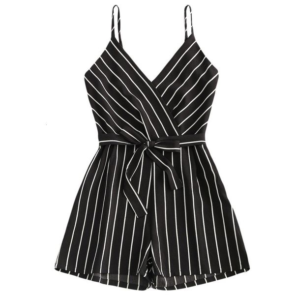 summer romper women jumpsuit womens striped female rompers bow belt v neck short wide leg straps summer fashion beach womens jumpsuits, Black;white
summer romper women jumpsuit womens striped female rompers bow belt v neck short wide leg straps summer fashion beach womens jumpsuits, Black;white