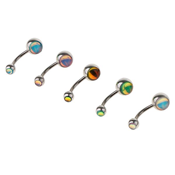 5 pieces women girls body jewelry crystal ball button belly navel ring bar 14g, Slivery;golden
5 pieces women girls body jewelry crystal ball button belly navel ring bar 14g, Slivery;golden