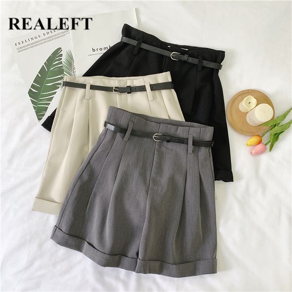 realeft summer 2020 new formal shorts with belt high waist wide leg shorts korean style elegant casual loose trousers pocket, White;black
realeft summer 2020 new formal shorts with belt high waist wide leg shorts korean style elegant casual loose trousers pocket, White;black