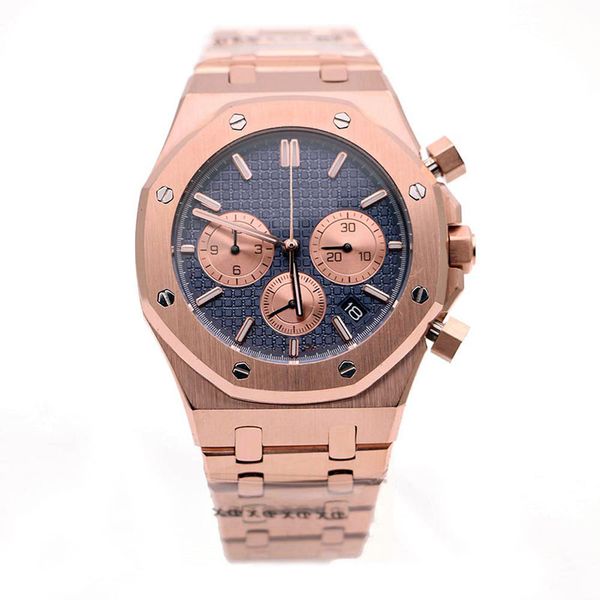 outdoor quartz chronograph mens watch watches gold wristwatches solid case back 41mm blue dial with golden subdials index hour markers, Slivery;brown
outdoor quartz chronograph mens watch watches gold wristwatches solid case back 41mm blue dial with golden subdials index hour markers, Slivery;brown