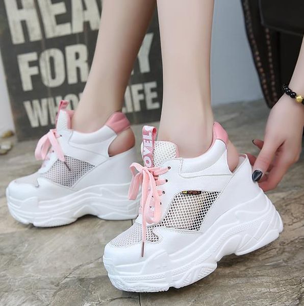 2019 Women Wedge Mesh Shoes Platform Vulcanized Shoes Hidden Heel height Increase Casual Shoes Woman Summer Breathable Sneakers
2019 Women Wedge Mesh Shoes Platform Vulcanized Shoes Hidden Heel height Increase Casual Shoes Woman Summer Breathable Sneakers