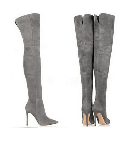 suede over the knee boots women high heel slim thigh high boots grey brown black red knee tall boot big size35-43
suede over the knee boots women high heel slim thigh high boots grey brown black red knee tall boot big size35-43