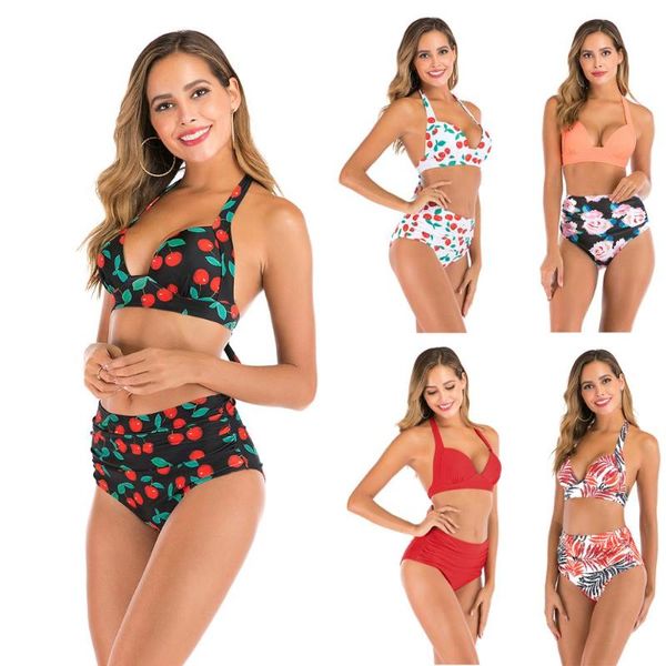 women's swimwear plus size bikini women push up swimsuit high waist biquini bikinis crop halter bathing suit pad modest mujer 2021, White;black
women's swimwear plus size bikini women push up swimsuit high waist biquini bikinis crop halter bathing suit pad modest mujer 2021, White;black
