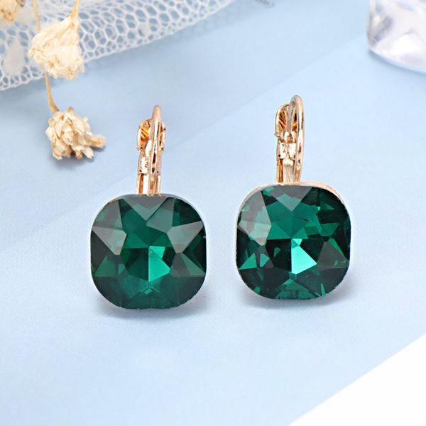 fashion gold color square stud earrings pink red green black austrian crystal rhinestone earring for women wedding jewelry, Silver
fashion gold color square stud earrings pink red green black austrian crystal rhinestone earring for women wedding jewelry, Silver