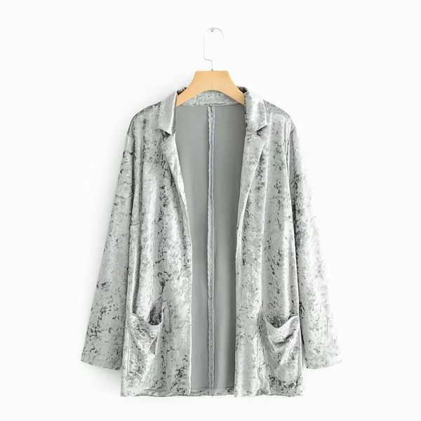 women fashion solid color casual loose velvet jacket ladies pockets long sleeve open stitch jacket chic outwear coat ct172, Black;brown
women fashion solid color casual loose velvet jacket ladies pockets long sleeve open stitch jacket chic outwear coat ct172, Black;brown