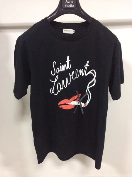 mens womens designer t shirts front chest no smoking lips short sleeve women shirts new arrival brand summer tee, White;black
mens womens designer t shirts front chest no smoking lips short sleeve women shirts new arrival brand summer tee, White;black