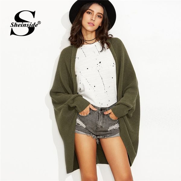 sheinside olive green christmas oversized sweater cardigan women batwing sleeve cocoon neckline winter sweaters female cardigans, White;black
sheinside olive green christmas oversized sweater cardigan women batwing sleeve cocoon neckline winter sweaters female cardigans, White;black