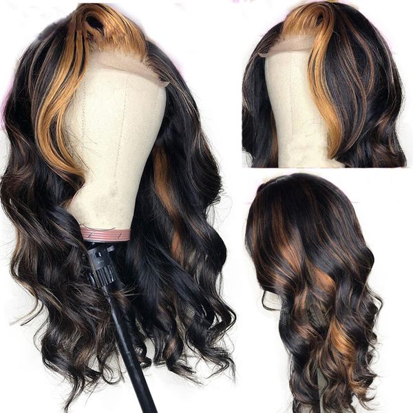 highlight color full lace human hair wigs with baby hair brazilian remy hair 13*6 lace front wig, Black
highlight color full lace human hair wigs with baby hair brazilian remy hair 13*6 lace front wig, Black
