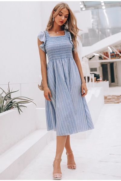 brand designer vintage striped women long dress ruffle linen blue elegant summer dress 2019 casual cotton fashion female beach vestidos, Black;gray
brand designer vintage striped women long dress ruffle linen blue elegant summer dress 2019 casual cotton fashion female beach vestidos, Black;gray