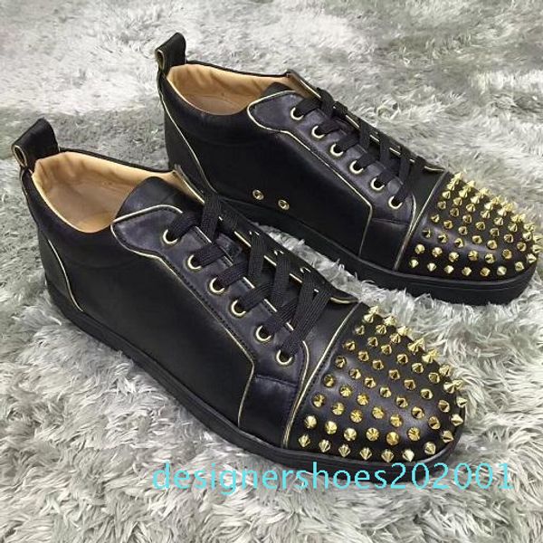 low red bottom sneakers for men luxury black leather&spikes fashion casual mens womens shoes 2019 designer leisure big 32 d01
low red bottom sneakers for men luxury black leather&spikes fashion casual mens womens shoes 2019 designer leisure big 32 d01