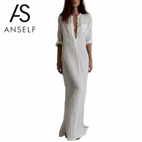 anself 5xl fashion autumn casual long maxi dress women v neck long sleeve beach dress plus size split boho dresses vestidos, Black;gray
anself 5xl fashion autumn casual long maxi dress women v neck long sleeve beach dress plus size split boho dresses vestidos, Black;gray