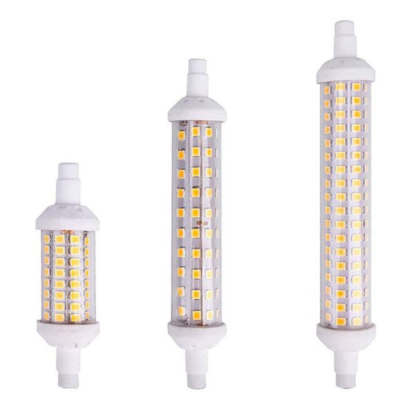 r7s 135mm 118mm 78mm led corn no dimmable bulb 2835smd light6w 9w 12w replace halogen lamp ac 220-240v floodlight