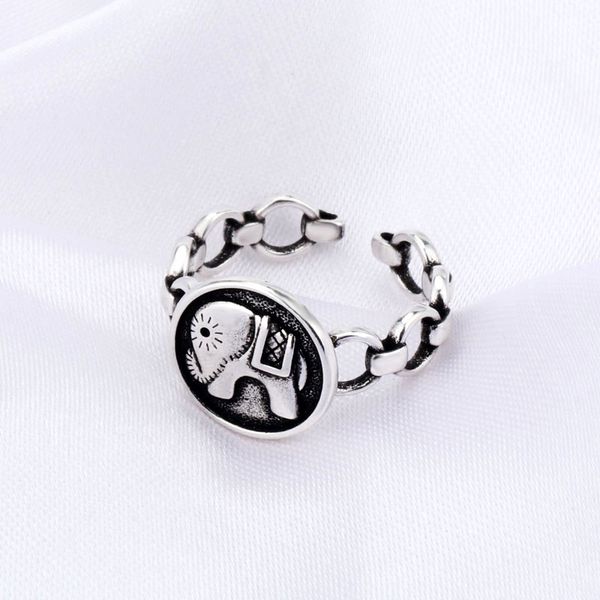 elephant ring gothic black 925 sterling silver for women men adjustable kpop rings personalized charms jewelry, Golden;silver
elephant ring gothic black 925 sterling silver for women men adjustable kpop rings personalized charms jewelry, Golden;silver