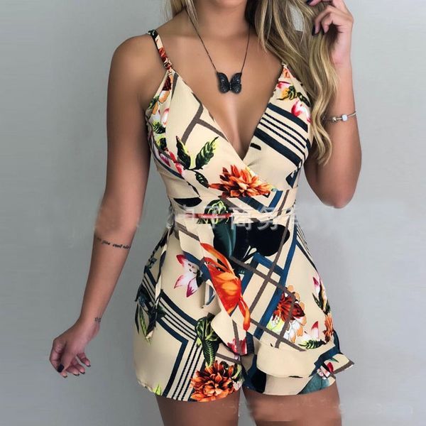 2020 new summer jumpsuit women vintage floral print playsuit casual slim-fit v neck beach boho women's short jumpsuits, Black;white
2020 new summer jumpsuit women vintage floral print playsuit casual slim-fit v neck beach boho women's short jumpsuits, Black;white