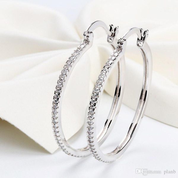 925 sterling silver big hoop earring full cz diamond fashion bad girl jewelry party earrings, Golden;silver
925 sterling silver big hoop earring full cz diamond fashion bad girl jewelry party earrings, Golden;silver