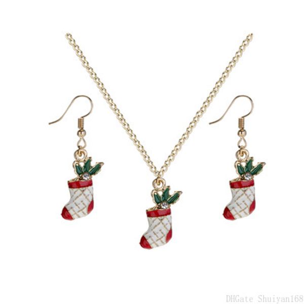 christmas stocking earrings pendant necklaces set for women girls xmas gift socks wreath garland charm statement necklace party jewelry sets, Silver
christmas stocking earrings pendant necklaces set for women girls xmas gift socks wreath garland charm statement necklace party jewelry sets, Silver