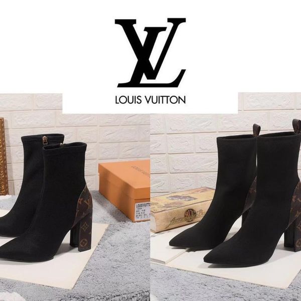 2019 new fashion luxury lady sock booties fashionable comfortable leather woman boots presbyopia martin boots size 35-42, Black 
2019 new fashion luxury lady sock booties fashionable comfortable leather woman boots presbyopia martin boots size 35-42, Black