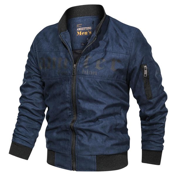 mens designer solid color jackets zipper lapel neck regular coats long sleeved slim mens casual clothing, Black;brown
mens designer solid color jackets zipper lapel neck regular coats long sleeved slim mens casual clothing, Black;brown