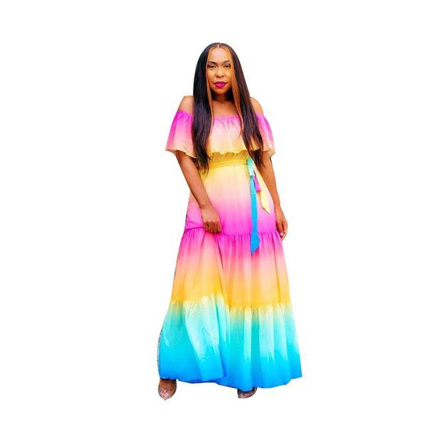 gradient womens long dresses summer casual womens clothing women designer slash neck dresses panelled dress, Black;gray
gradient womens long dresses summer casual womens clothing women designer slash neck dresses panelled dress, Black;gray
