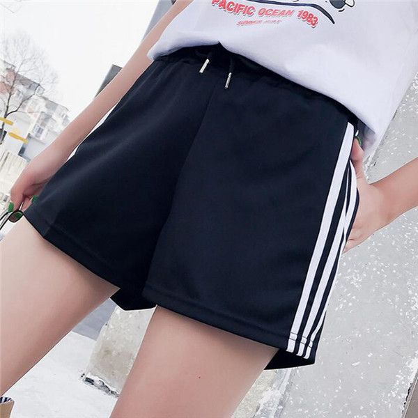 new summer big size girl solid tie shorts wide leg summer women shorts lady elastic waist shorts streatwear, White;black
new summer big size girl solid tie shorts wide leg summer women shorts lady elastic waist shorts streatwear, White;black