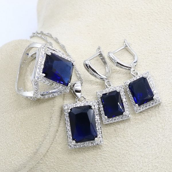 ladies silver 925 jewelry sets for wome square blue cubic zirconia rings/bracelets/earrings/pendant necklace set gift box, Slivery;golden
ladies silver 925 jewelry sets for wome square blue cubic zirconia rings/bracelets/earrings/pendant necklace set gift box, Slivery;golden