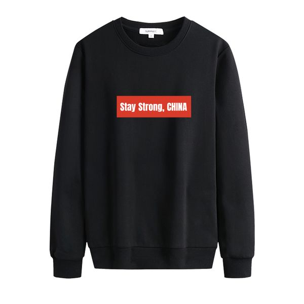 mens & womens hoodies men casual sweater with "stay strong,china" letter print mens pullover hoodie long sleeves couple clothing s, Black
mens & womens hoodies men casual sweater with "stay strong,china" letter print mens pullover hoodie long sleeves couple clothing s, Black